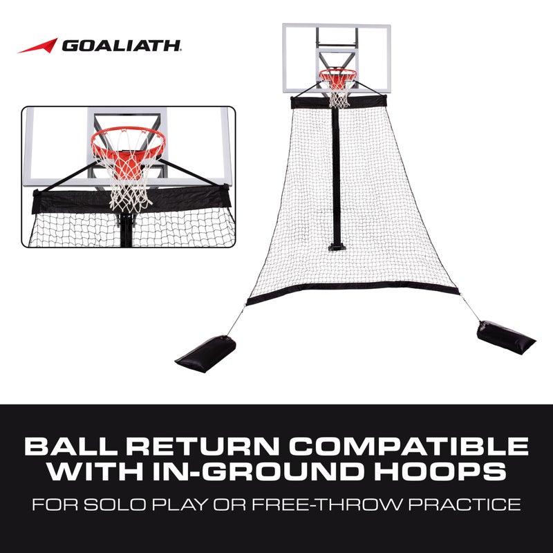 Goaliath Goalrilla Basketball Hoop Return System Great for Solo Play or Free-Throw Practice and Compatible with Most In Ground Hoops , Black - Image 2